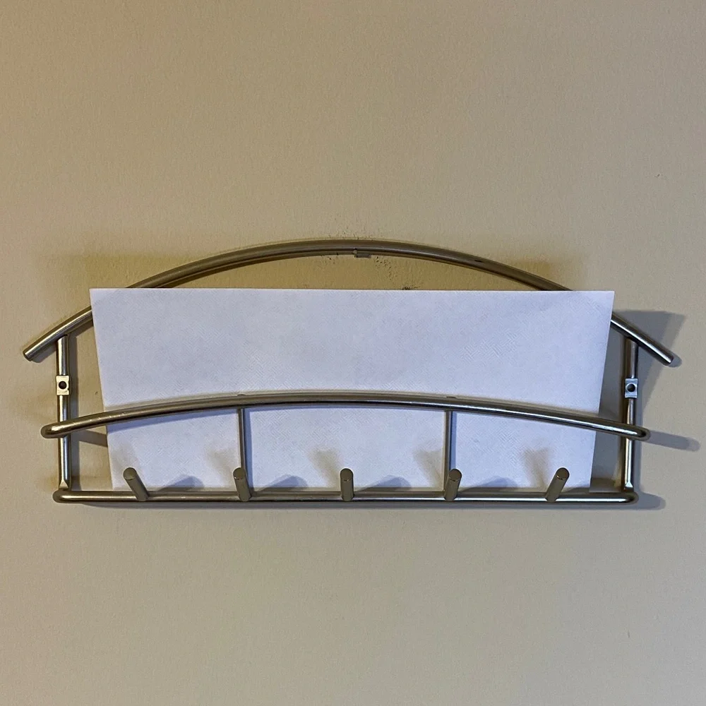 Modern Silver Wall Rack